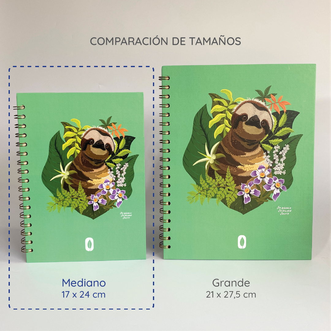 Perezoso Cuaderno Mediano